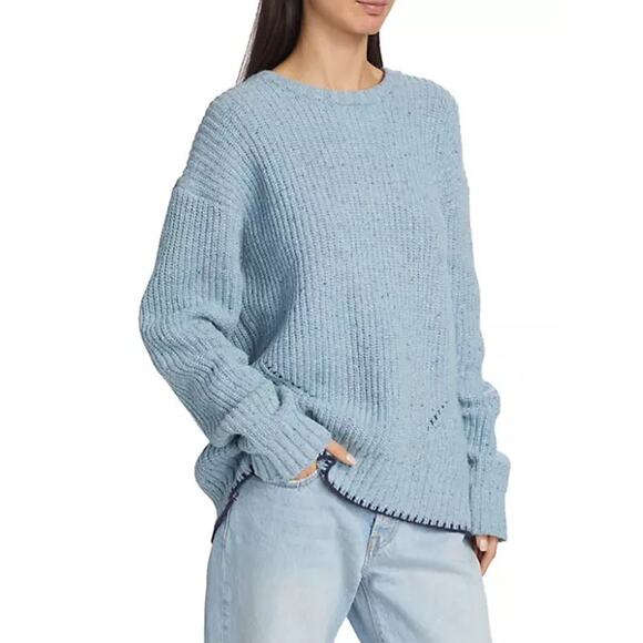 ATM Anthony Thomas Melillo Merino Wool Alpaca Blend Oversize Sweater Chunky Knit - Picture 5 of 16